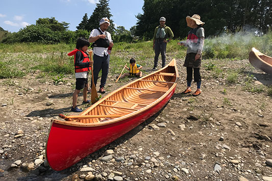 Wood & Canvas Canoeの進水式